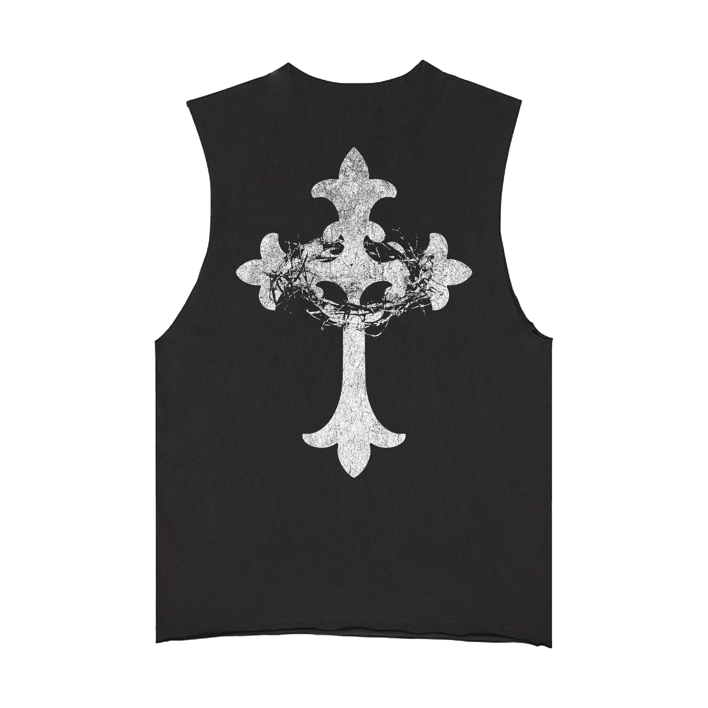 "LET GO LET GOD" TEE (CUT SLEEVE)